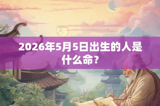 2026年5月5日出生的人是什么命? 2026年5月5日出生的人是什么命?