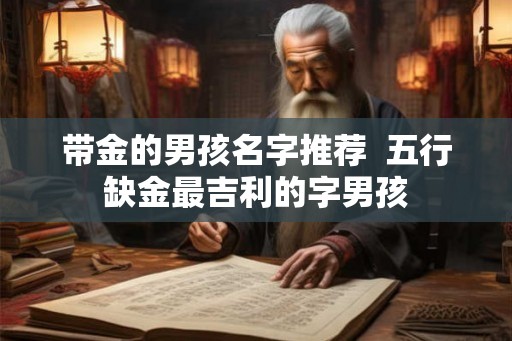 带金的男孩名字推荐  五行缺金最吉利的字男孩