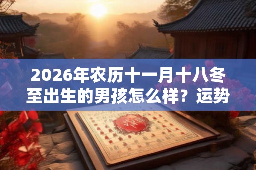 2026年农历十一月十八冬至出生的男孩怎么样?运势如何? 2026年农历十一月十八冬至出生的男孩怎么样?运势如何?