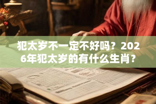 犯太岁不一定不好吗？2026年犯太岁的有什么生肖？