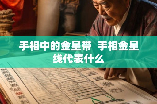 手相中的金星带  手相金星线代表什么
