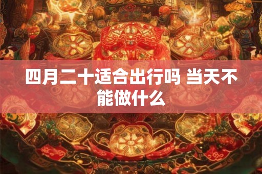 四月二十适合出行吗 当天不能做什么