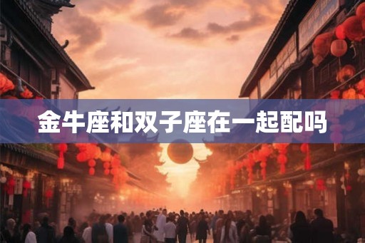 金牛座和双子座在一起配吗