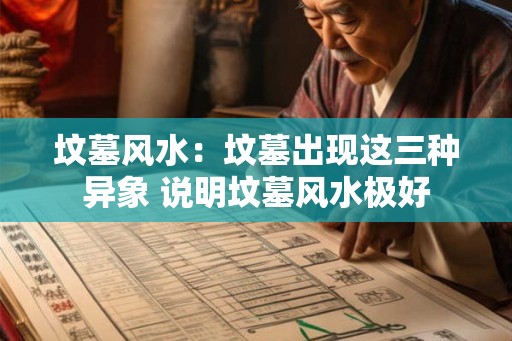 坟墓风水：坟墓出现这三种异象 说明坟墓风水极好