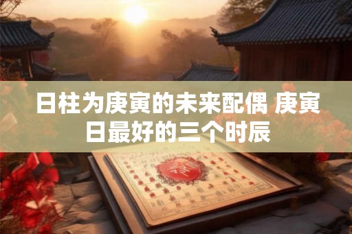 日柱为庚寅的未来配偶 庚寅日最好的三个时辰