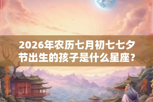 2026年农历七月初七七夕节出生的孩子是什么星座？
