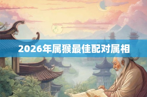 2026年属猴最佳配对属相
