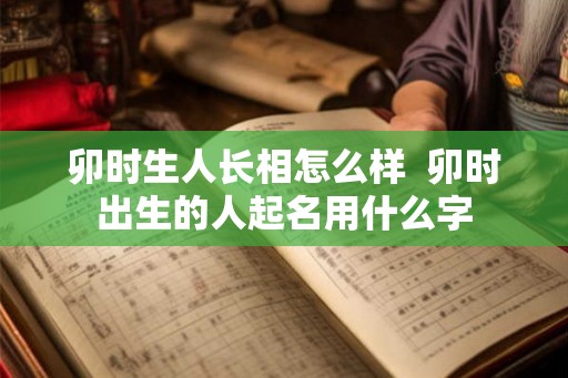 卯时生人长相怎么样  卯时出生的人起名用什么字