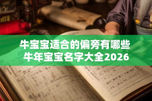 牛宝宝适合的偏旁有哪些 牛年宝宝名字大全2026 牛宝宝适合的偏旁有哪些 牛年宝宝名字大全2026