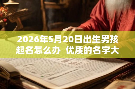 2026年5月20日出生男孩起名怎么办 优质的名字大全 2026年5月20日出生男孩起名怎么办 优质的名字大全