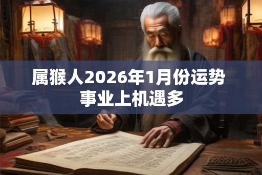 属猴人2026年1月份运势 事业上机遇多 属猴人2026年1月份运势 事业上机遇多