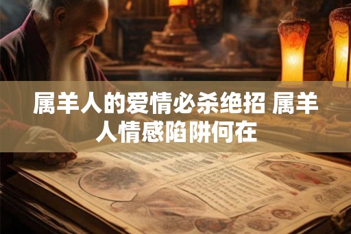 属羊人的爱情必杀绝招 属羊人情感陷阱何在