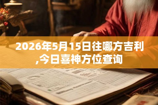 2026年5月15日往哪方吉利,今日喜神方位查询