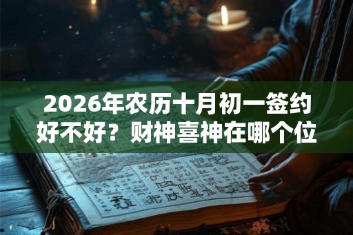 2026年农历十月初一签约好不好？财神喜神在哪个位置？