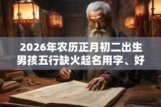 2026年农历正月初二出生男孩五行缺火起名用字、好听名字大全 2026年农历正月初二出生男孩五行缺火起名用字、好听名字大全