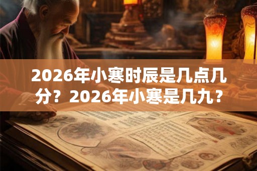 2026年小寒时辰是几点几分?2026年小寒是几九? 2026年小寒时辰是几点几分?2026年小寒是几九?