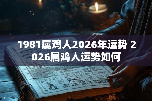 1981属鸡人2026年运势 2026属鸡人运势如何