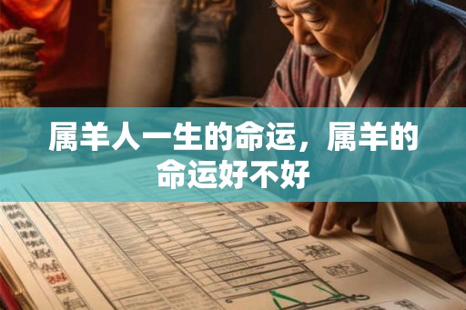属羊人一生的命运，属羊的命运好不好