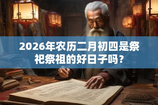 2026年农历二月初四是祭祀祭祖的好日子吗？