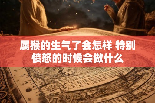 属猴的生气了会怎样 特别愤怒的时候会做什么
