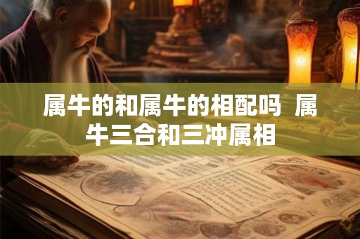 属牛的和属牛的相配吗  属牛三合和三冲属相