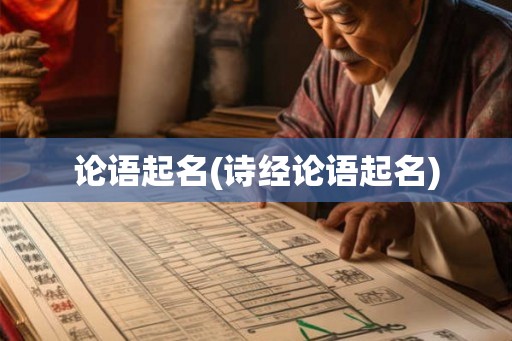 论语起名(诗经论语起名)