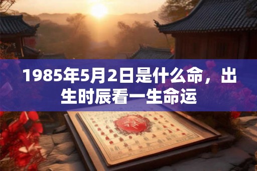 1985年5月2日是什么命，出生时辰看一生命运