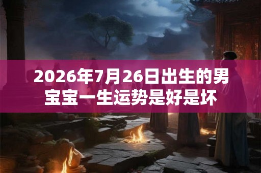 2026年7月26日出生的男宝宝一生运势是好是坏