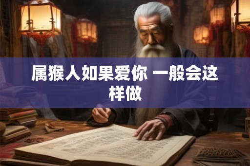 属猴人如果爱你 一般会这样做 属猴人如果爱你 一般会这样做