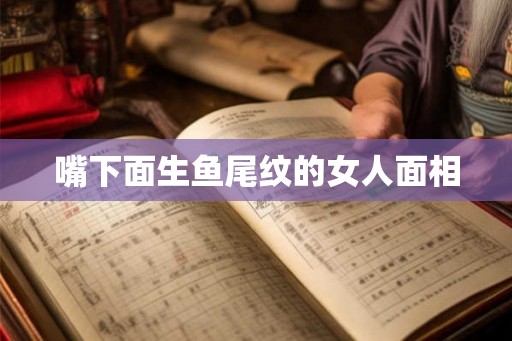 嘴下面生鱼尾纹的女人面相