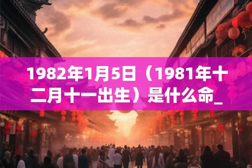 1982年1月5日（1981年十二月十一出生）是什么命_命运如何