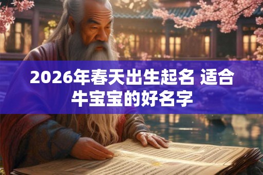 2026年春天出生起名 适合牛宝宝的好名字