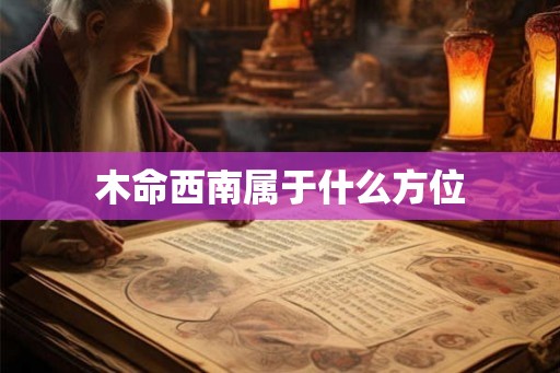 木命西南属于什么方位