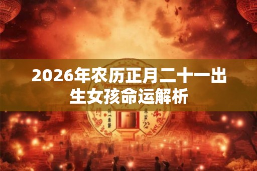 2026年农历正月二十一出生女孩命运解析