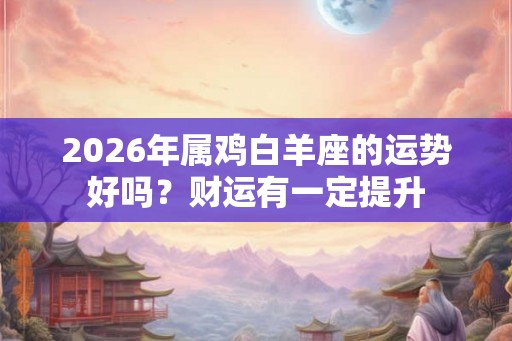 2026年属鸡白羊座的运势好吗？财运有一定提升