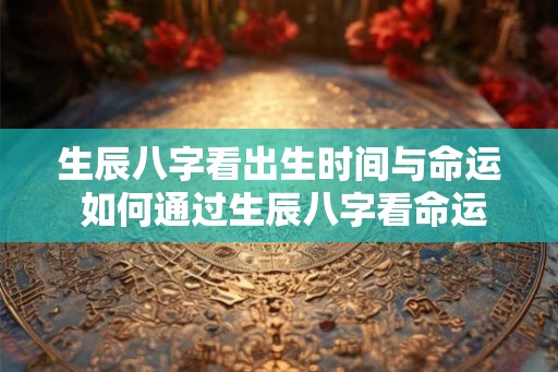 生辰八字看出生时间与命运 如何通过生辰八字看命运与生辰时间