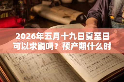 2026年五月十九日夏至日可以求嗣吗？预产期什么时候？