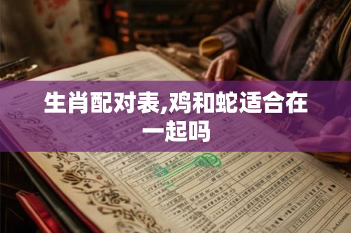 生肖配对表,鸡和蛇适合在一起吗