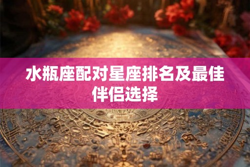 水瓶座配对星座排名及最佳伴侣选择