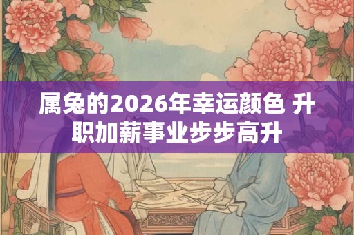 属兔的2026年幸运颜色 升职加薪事业步步高升