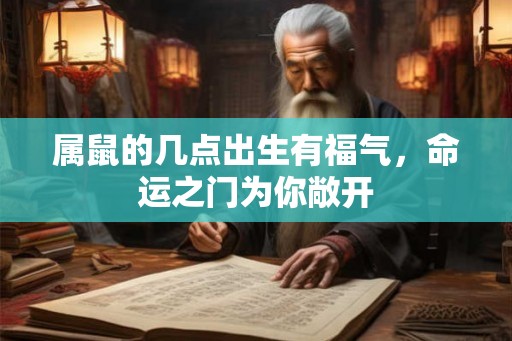 属鼠的几点出生有福气，命运之门为你敞开
