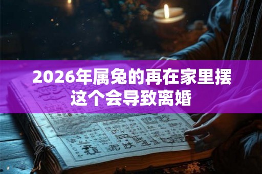 2026年属兔的再在家里摆这个会导致离婚