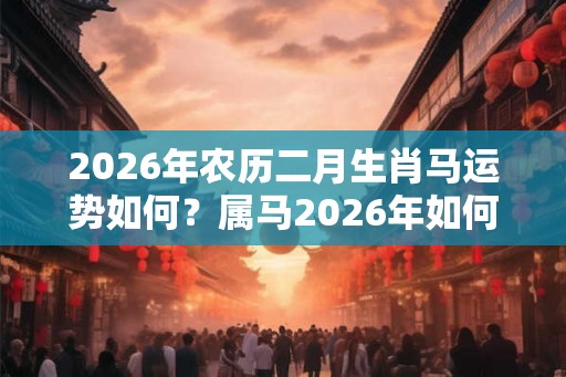 2026年农历二月生肖马运势如何？属马2026年如何转运？