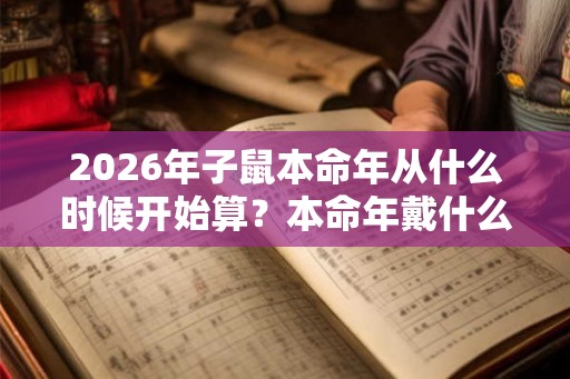 2026年子鼠本命年从什么时候开始算?本命年戴什么专运? 2026年子鼠本命年从什么时候开始算?本命年戴什么专运?