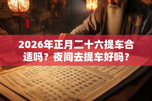 2026年正月二十六提车合适吗？夜间去提车好吗？