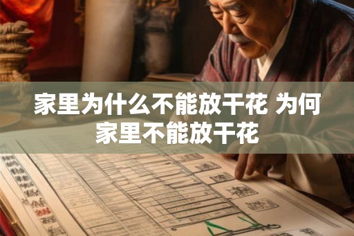 家里为什么不能放干花 为何家里不能放干花
