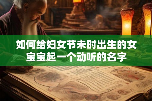 如何给妇女节未时出生的女宝宝起一个动听的名字 如何给妇女节未时出生的女宝宝起一个动听的名字