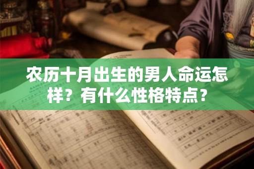 农历十月出生的男人命运怎样？有什么性格特点？