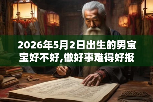 2026年5月2日出生的男宝宝好不好,做好事难得好报