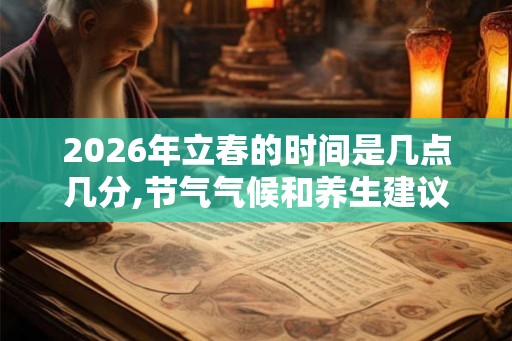 2026年立春的时间是几点几分,节气气候和养生建议 2026年立春的时间是几点几分,节气气候和养生建议